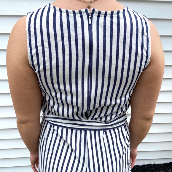Stripe Capri Jumpsuit - Picture 5 of 11